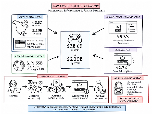 Where Gaming Creator Economy Revenue Comes From