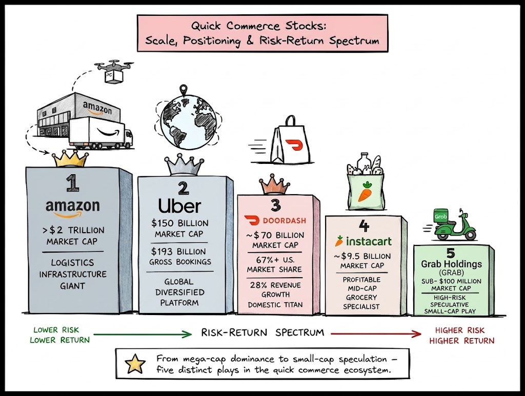 Five Quick Commerce Stocks Ranked by Scale and Risk