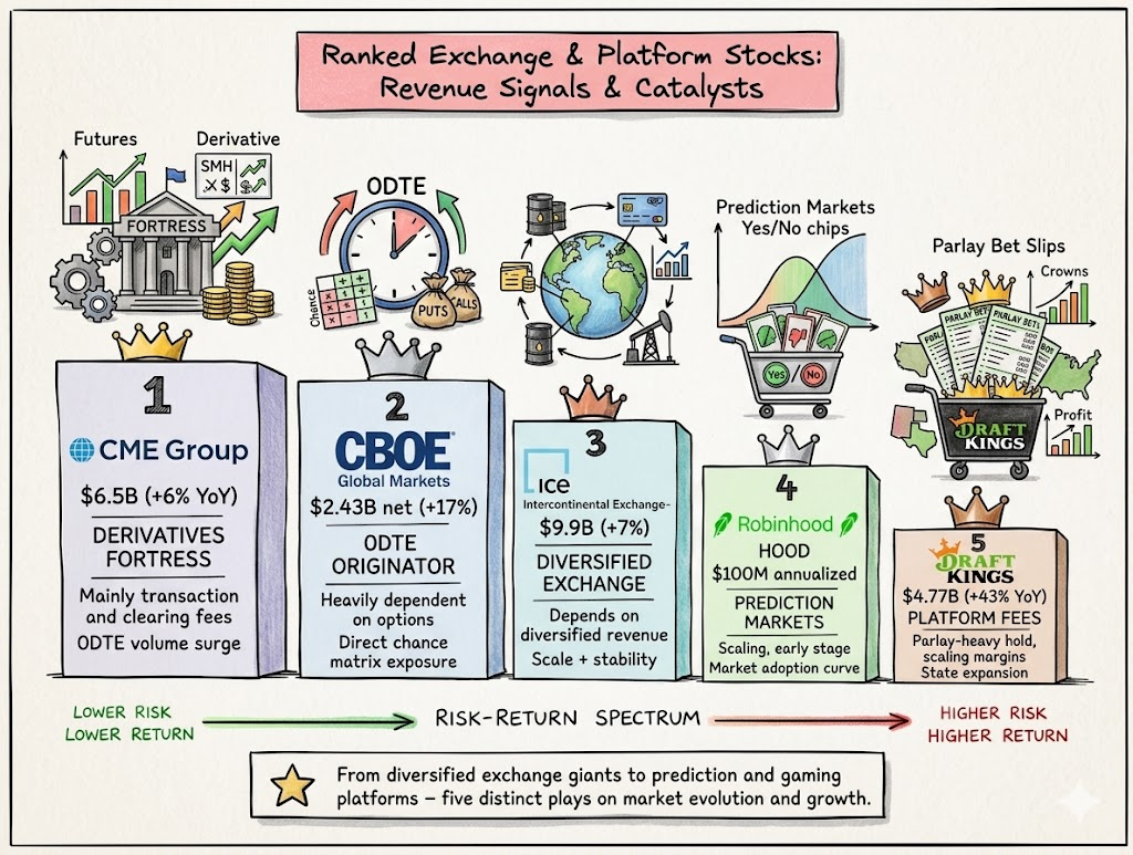 Chance Matrix 5 stocks ranked by investment merit