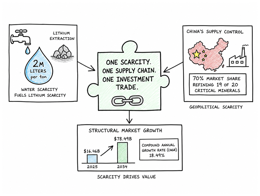 Why Water and Mineral Scarcity Form One Trade